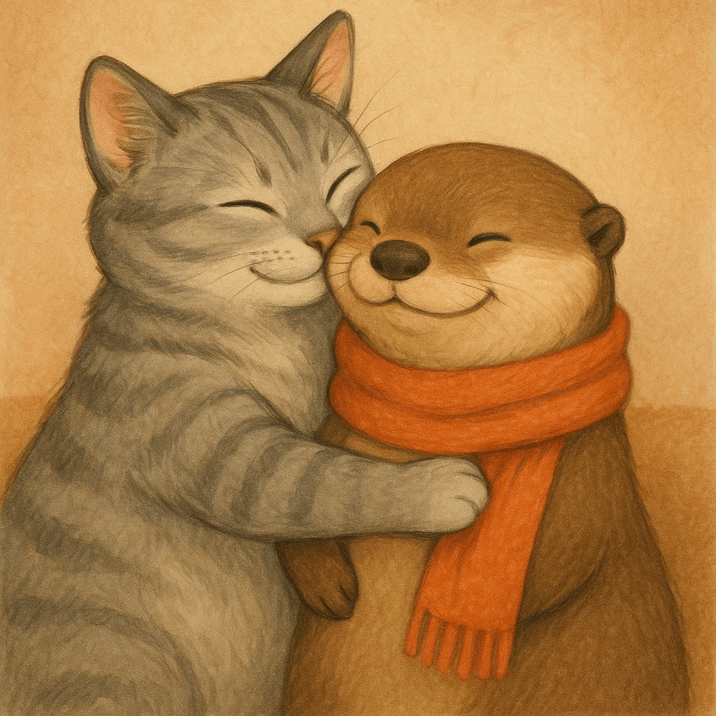 Cat and Otter